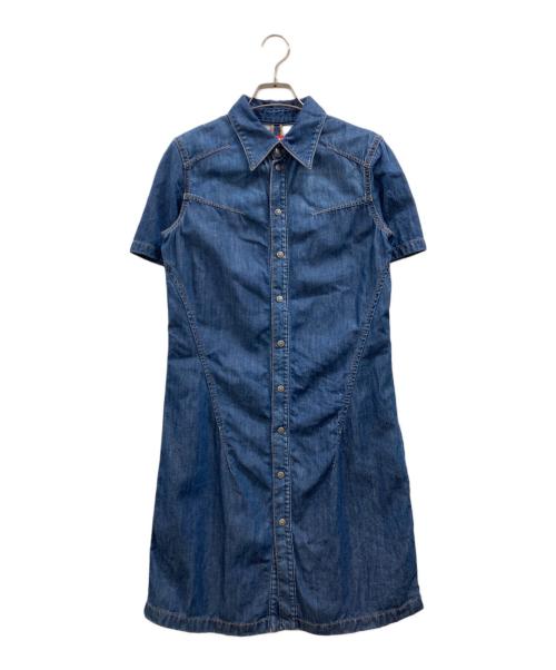 DIESEL（ディーゼル）DIESEL (ディーゼル) デニムシャツワンピース インディゴ サイズ:Sの古着・服飾アイテム