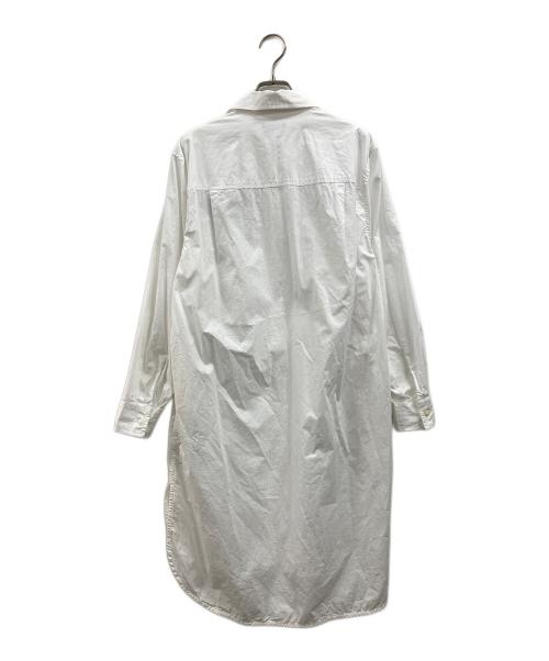 DIESEL（ディーゼル）DIESEL (ディーゼル) オーバルロゴシャツワンピース ホワイト サイズ:XSの古着・服飾アイテム