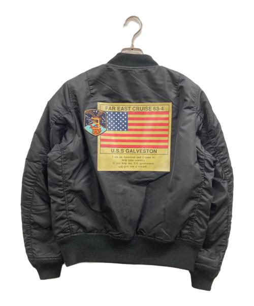 AVIREX（アヴィレックス）AVIREX (アヴィレックス) MA-1 FAR EAST CRUISE ブラック サイズ:FREEの古着・服飾アイテム