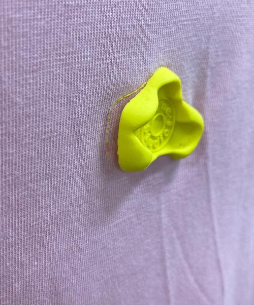 ACNE STUDIOS Bla konst（アクネステュディオスブロコンスト）Acne Studios Bla Konst (アクネステュディオスブロコンスト) ワンポイントロングスリーブTシャツ ピンク サイズ:XXSの古着・服飾アイテム