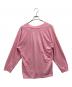 Acne Studios Bla Konst (アクネステュディオスブロコンスト) ワンポイントロングスリーブTシャツ ピンク サイズ:XXS：5000円