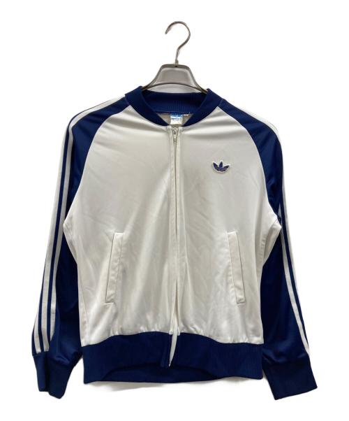 adidas（アディダス）adidas (アディダス) トラックジャケット ホワイト×ブルー サイズ:42の古着・服飾アイテム