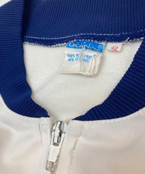 adidas（アディダス）adidas (アディダス) トラックジャケット ホワイト×ブルー サイズ:42の古着・服飾アイテム