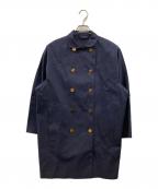 MACKINTOSHマッキントッシュ）の古着「ゴム引きダブルコート」｜ネイビー