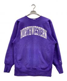 Champion REVERSE WEAVE（チャンピオン リバース ウィーブ）の古着「90s刺繍タグスウェット」｜パープル