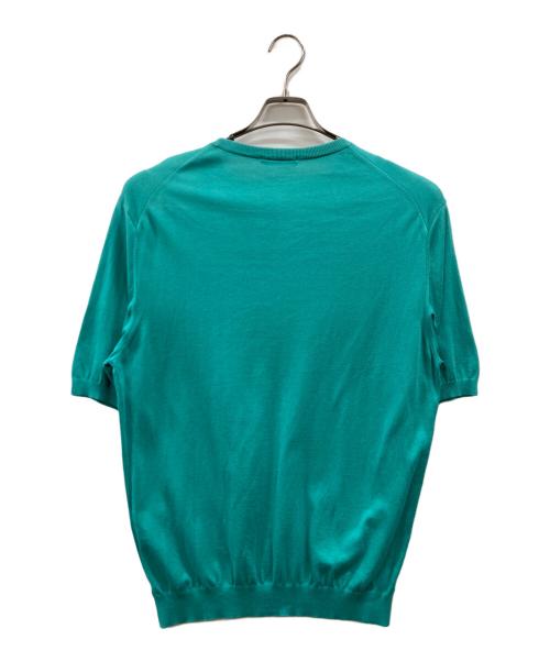UNITED ARROWS（ユナイテッドアローズ）UNITED ARROWS (ユナイテッドアローズ) 半袖ニット グリーン サイズ:Lの古着・服飾アイテム