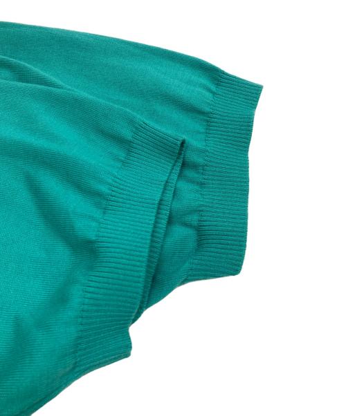 UNITED ARROWS（ユナイテッドアローズ）UNITED ARROWS (ユナイテッドアローズ) 半袖ニット グリーン サイズ:Lの古着・服飾アイテム