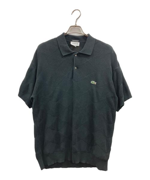 LACOSTE（ラコステ）LACOSTE (ラコステ) BEAUTY&YOUTH (ビューティーアンドユース) 別注ニットポロシャツ ブラック サイズ:US Sの古着・服飾アイテム