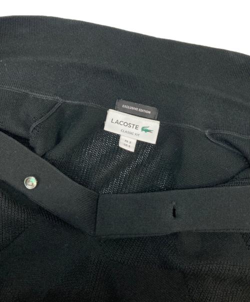 LACOSTE（ラコステ）LACOSTE (ラコステ) BEAUTY&YOUTH (ビューティーアンドユース) 別注ニットポロシャツ ブラック サイズ:US Sの古着・服飾アイテム