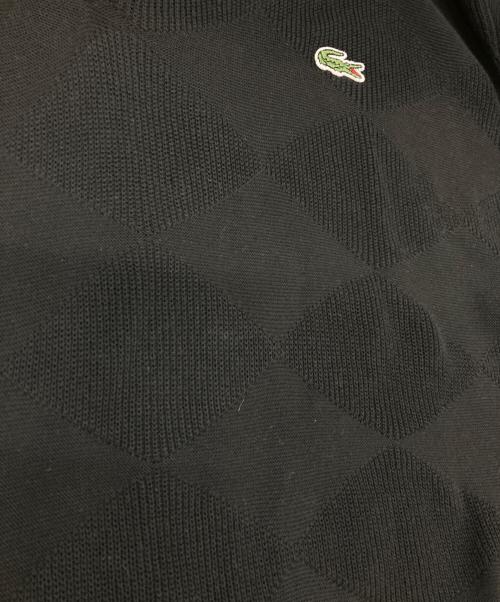 LACOSTE（ラコステ）LACOSTE (ラコステ) BEAUTY&YOUTH (ビューティーアンドユース) 別注ニットポロシャツ ブラック サイズ:US Sの古着・服飾アイテム