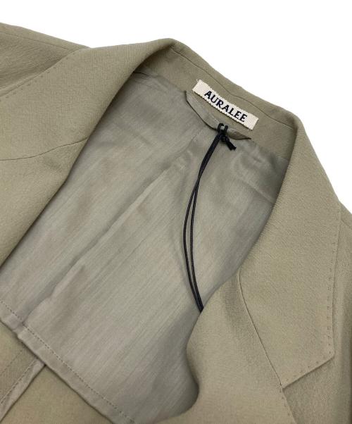 AURALEE（オーラリー）AURALEE (オーラリー) HARD TWIST WOOL VIYELLA JACKET ベージュ サイズ:3の古着・服飾アイテム