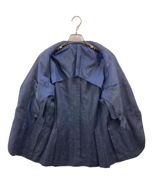 BEAMS F（ビームスエフ）BEAMS F (ビームスエフ) REDA LINEN-WOOL EASY JACKET ネイビー サイズ:44の古着・服飾アイテム
