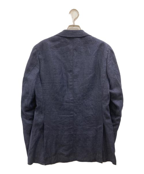 BEAMS F（ビームスエフ）BEAMS F (ビームスエフ) REDA LINEN-WOOL EASY JACKET ネイビー サイズ:44の古着・服飾アイテム