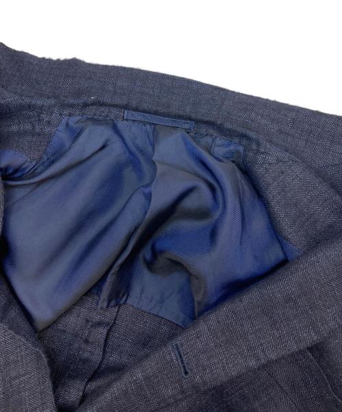 BEAMS F（ビームスエフ）BEAMS F (ビームスエフ) REDA LINEN-WOOL EASY JACKET ネイビー サイズ:44の古着・服飾アイテム