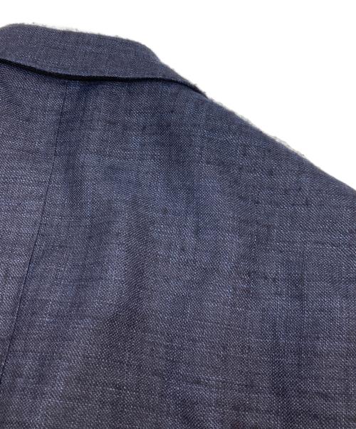BEAMS F（ビームスエフ）BEAMS F (ビームスエフ) REDA LINEN-WOOL EASY JACKET ネイビー サイズ:44の古着・服飾アイテム