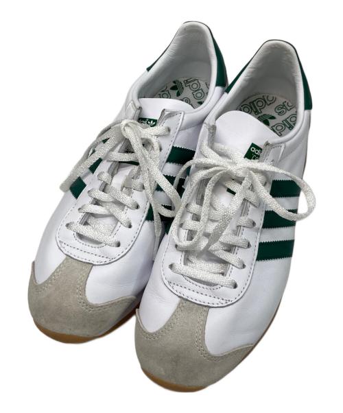 adidas（アディダス）adidas (アディダス) スニーカー ホワイト×グリーン サイズ:26の古着・服飾アイテム