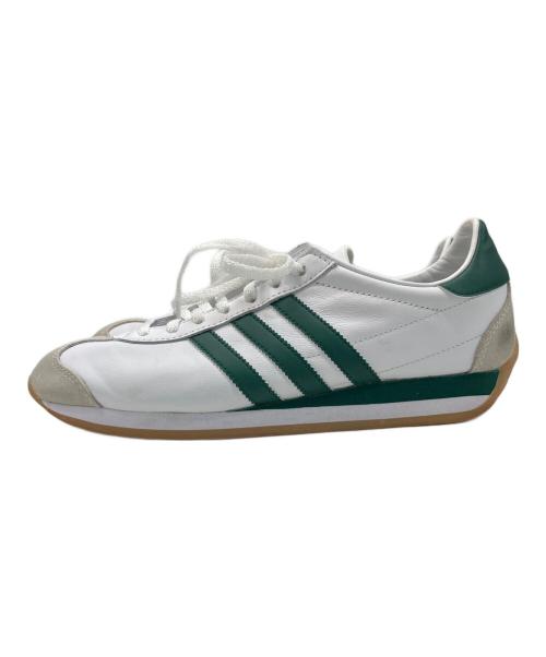 adidas（アディダス）adidas (アディダス) スニーカー ホワイト×グリーン サイズ:26の古着・服飾アイテム