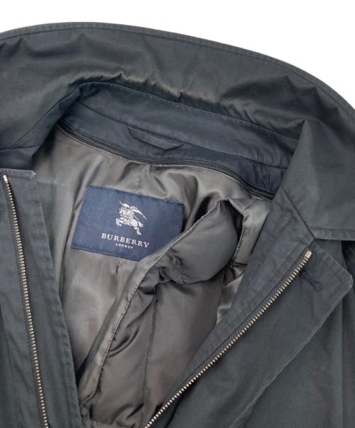 BURBERRY LONDON（バーバリーロンドン）BURBERRY LONDON (バーバリーロンドン) ダウンライナー付ステンカラーコート ブラック サイズ:Lの古着・服飾アイテム