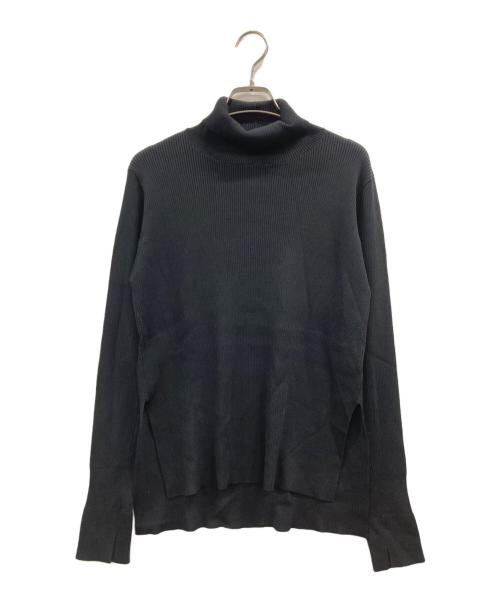 loin.（ロワン）loin. (ロワン) rib turtleneck ブラック サイズ:Fの古着・服飾アイテム
