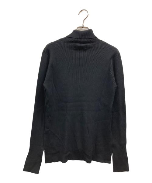loin.（ロワン）loin. (ロワン) rib turtleneck ブラック サイズ:Fの古着・服飾アイテム