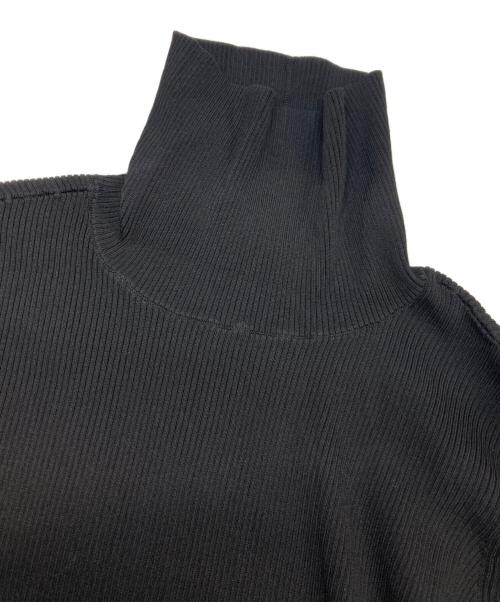 loin.（ロワン）loin. (ロワン) rib turtleneck ブラック サイズ:Fの古着・服飾アイテム