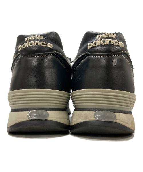 NEW BALANCE（ニューバランス）NEW BALANCE (ニューバランス) オールレザーローカットスニーカー ブラック サイズ:UK 8 1/2の古着・服飾アイテム