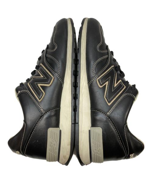 NEW BALANCE（ニューバランス）NEW BALANCE (ニューバランス) オールレザーローカットスニーカー ブラック サイズ:UK 8 1/2の古着・服飾アイテム