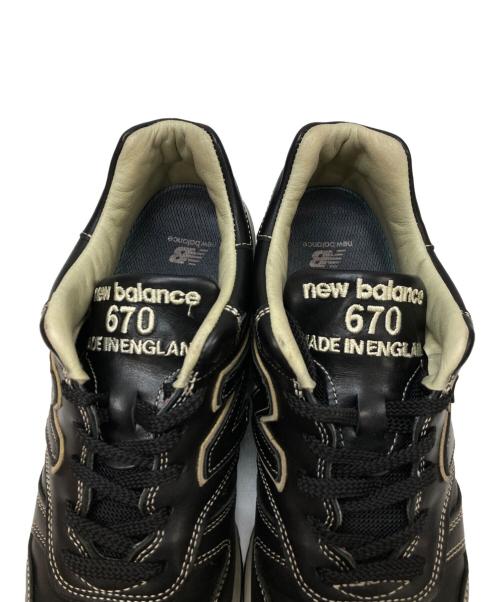 NEW BALANCE（ニューバランス）NEW BALANCE (ニューバランス) オールレザーローカットスニーカー ブラック サイズ:UK 8 1/2の古着・服飾アイテム
