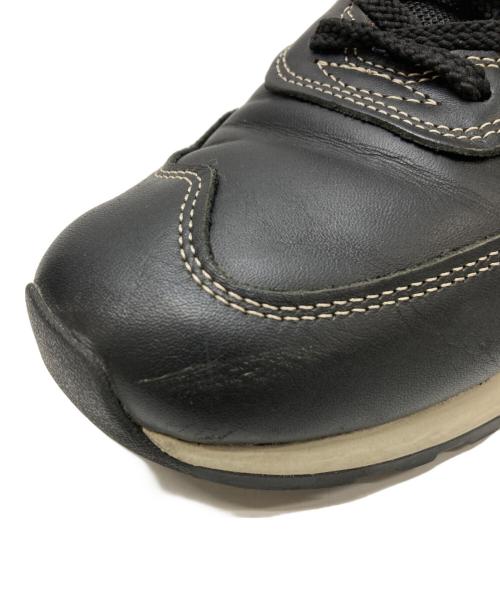 NEW BALANCE（ニューバランス）NEW BALANCE (ニューバランス) オールレザーローカットスニーカー ブラック サイズ:UK 8 1/2の古着・服飾アイテム