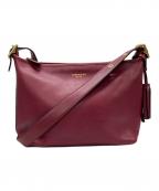 COACHコーチ）の古着「レガシーレザーショルダーバッグ」｜ピンク