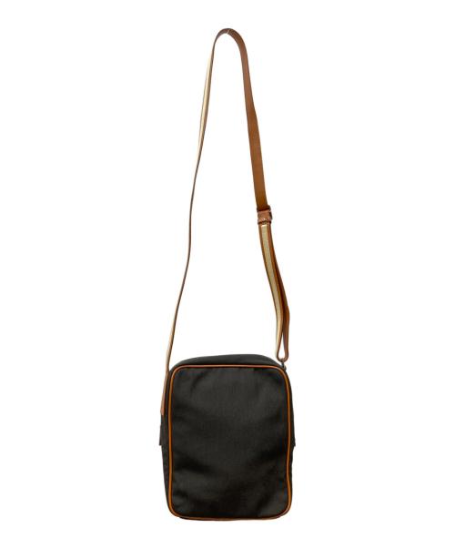 GUCCI（グッチ）GUCCI (グッチ) キャンパスレザークロスボディバッグ ベージュの古着・服飾アイテム