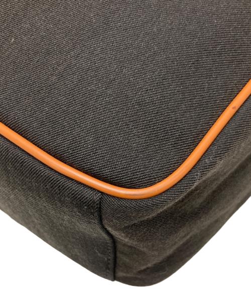 GUCCI（グッチ）GUCCI (グッチ) キャンパスレザークロスボディバッグ ベージュの古着・服飾アイテム