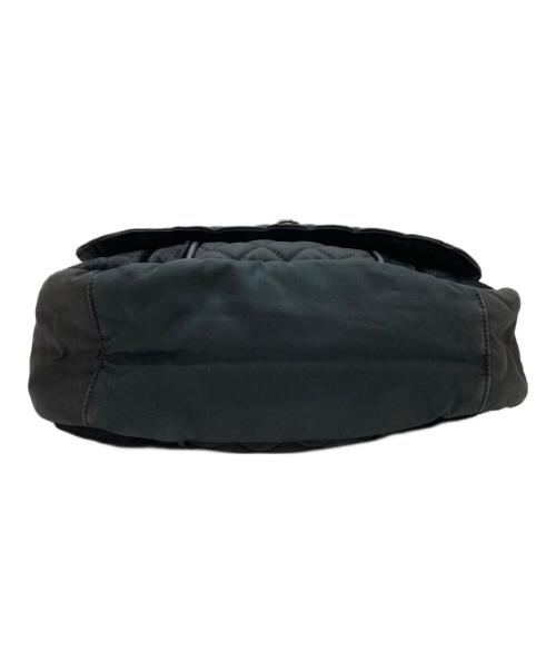 CHANEL（シャネル）CHANEL (シャネル) ハラコパッチココマークメッセンジャーバッグ ブラックの古着・服飾アイテム