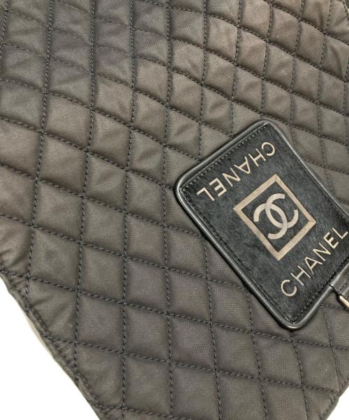 CHANEL（シャネル）CHANEL (シャネル) ハラコパッチココマークメッセンジャーバッグ ブラックの古着・服飾アイテム