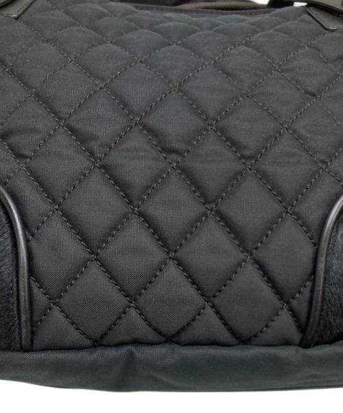 CHANEL（シャネル）CHANEL (シャネル) ハラコパッチココマークメッセンジャーバッグ ブラックの古着・服飾アイテム