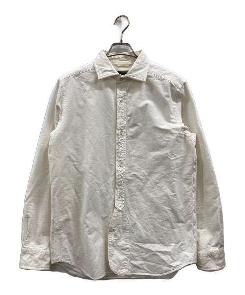 NIGEL CABOURN（ナイジェルケーボン）NIGEL CABOURN (ナイジェルケーボン) ブリティッシュオフィサーズシャツ ホワイト サイズ:50の古着・服飾アイテム