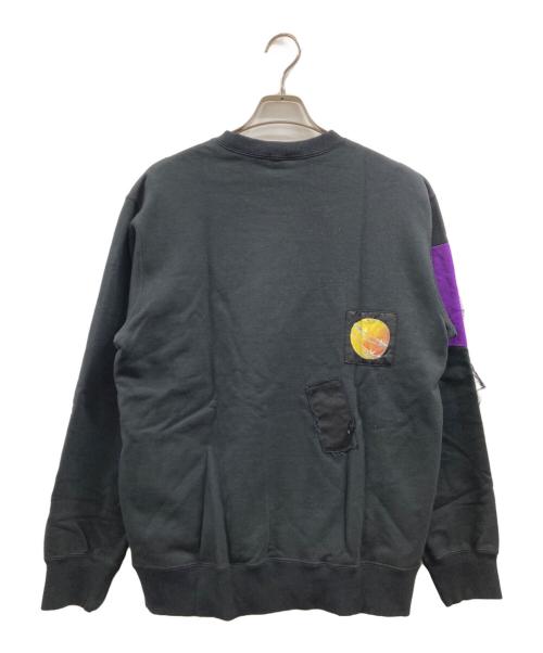 UNDERCOVER（アンダーカバー）UNDERCOVER (アンダーカバー) ランダムプリントパッチスウェット ブラック サイズ:3の古着・服飾アイテム
