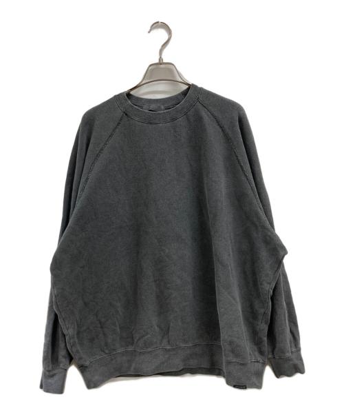 confect（コンフェクト）CONFECT (コンフェクト) 裏毛 ピグメントダイ ラグランプルオーバー グレー サイズ:4の古着・服飾アイテム