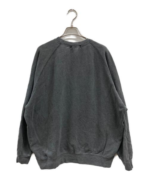confect（コンフェクト）CONFECT (コンフェクト) 裏毛 ピグメントダイ ラグランプルオーバー グレー サイズ:4の古着・服飾アイテム