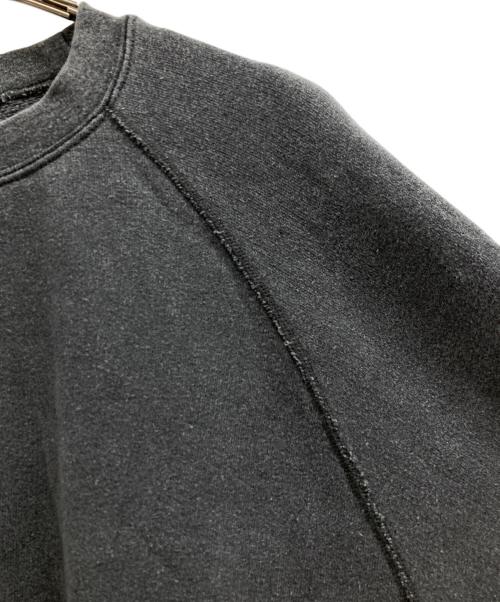 confect（コンフェクト）CONFECT (コンフェクト) 裏毛 ピグメントダイ ラグランプルオーバー グレー サイズ:4の古着・服飾アイテム