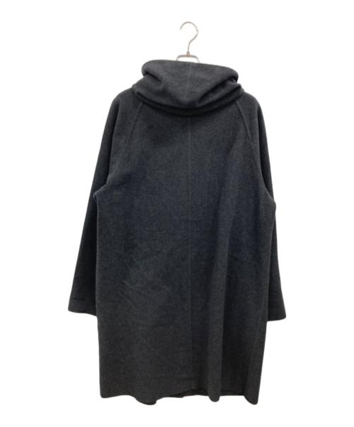 confect（コンフェクト）confect (コンフェクト) ウールカシミヤフリース フーデッドガウンウールコート ブラック サイズ:4の古着・服飾アイテム