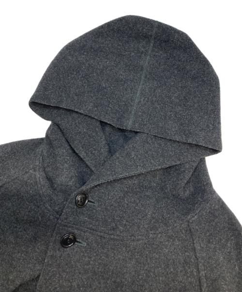 confect（コンフェクト）confect (コンフェクト) ウールカシミヤフリース フーデッドガウンウールコート ブラック サイズ:4の古着・服飾アイテム