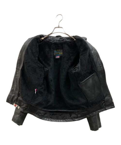 Schott（ショット）Schott (ショット) シングルレザージャケット ブラック サイズ:34の古着・服飾アイテム