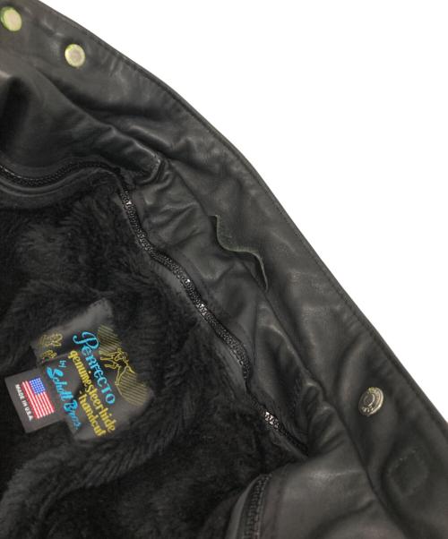 Schott（ショット）Schott (ショット) シングルレザージャケット ブラック サイズ:34の古着・服飾アイテム