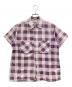 TOWN CRAFT（タウンクラフト）の古着「半袖シャツ」｜ホワイト×パープル