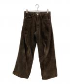 NVRFRGTネヴァーフォーゲット）の古着「3D TWISTED WIDE LEG 5P PANTS」｜ブラウン