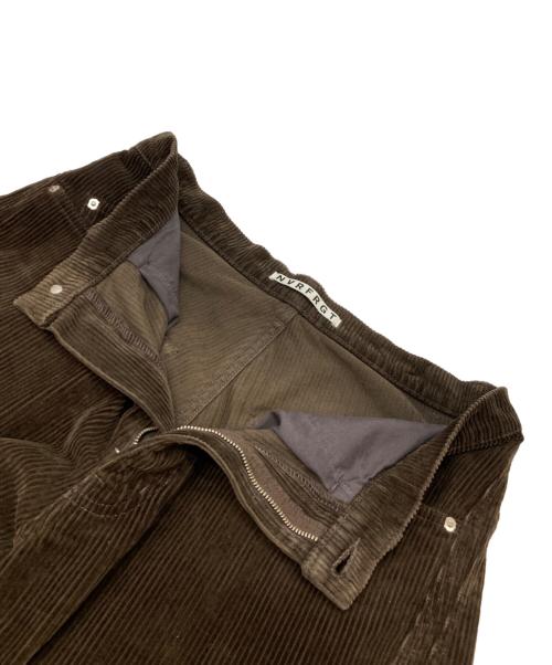 NVRFRGT（ネヴァーフォーゲット）NVRFRGT (ネヴァーフォーゲット) 3D TWISTED WIDE LEG 5P PANTS ブラウン サイズ:1の古着・服飾アイテム