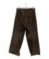 NVRFRGT (ネヴァーフォーゲット) 3D TWISTED WIDE LEG 5P PANTS ブラウン サイズ:1：23000円