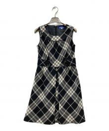 BURBERRY BLUE LABEL（バーバリー ブルー レーベル）の古着「ノースリーブ・キャミソールワンピース」｜ブラック
