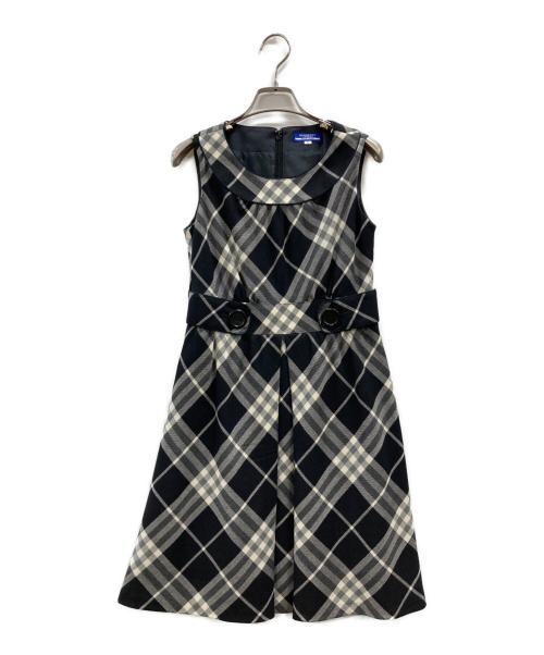 BURBERRY BLUE LABEL（バーバリー ブルー レーベル）BURBERRY BLUE LABEL (バーバリー ブルー レーベル) ノースリーブ・キャミソールワンピース ブラック サイズ:36の古着・服飾アイテム
